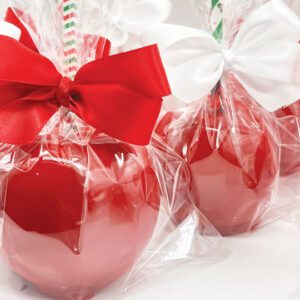 red candy apples